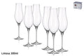 087959 - סט 6 גביעי שמפניה  LIMOSA בוהמיה קריסטל