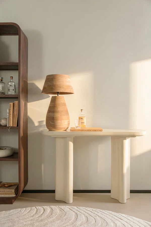 17032117411 - מנורה עץ לוסט טבעי