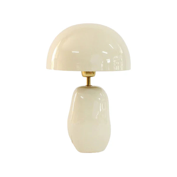 18032117333 - מנורת שולחן מאשרום גלוסי ונילה