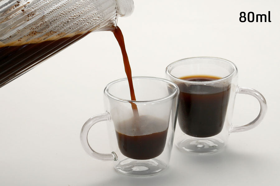  196384 זוג כוסות אספרסו זכוכית כפולה זכוכית כפולה