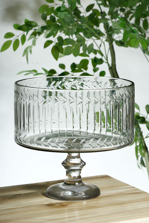 207427 - קערה על רגל HEND MADE GLASS