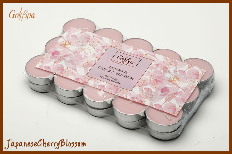 207739 סט 30 נרות ריחני JAPANESE CHERRY BLOSSOM TEA LIGHT