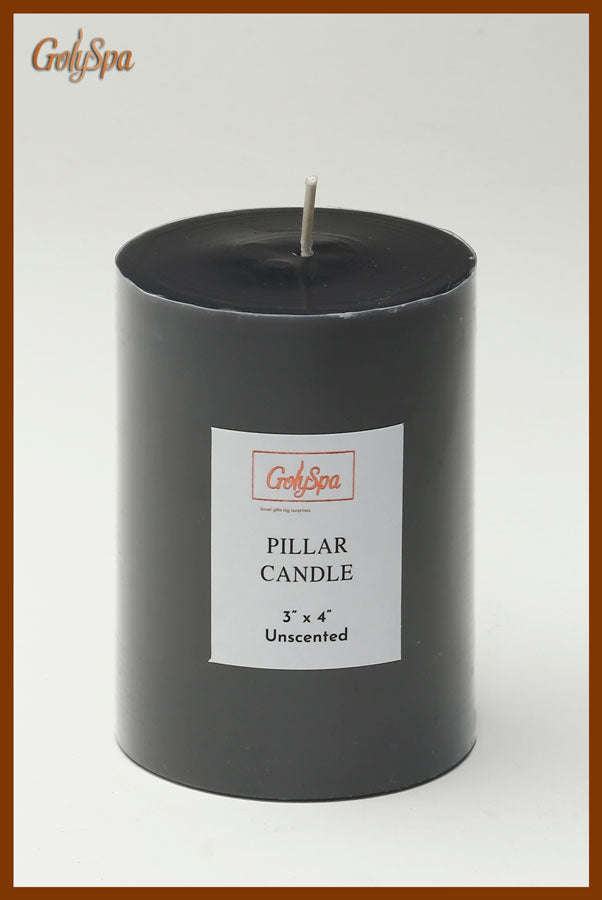 207741 נר עגול שחור