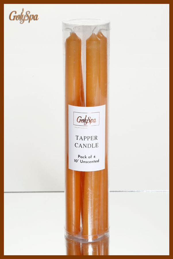 207753 סט 4 נרות לפמוטים אמבר