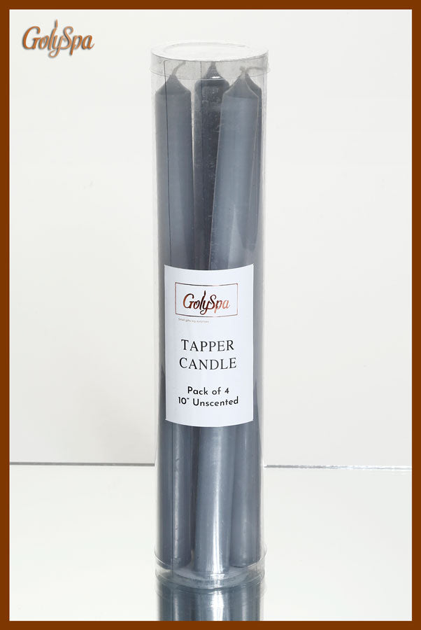 207754 סט 4 נרות אפור