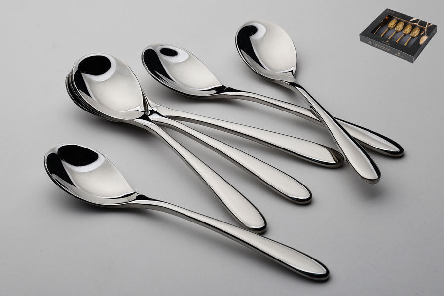 208786 - סט 6 כפיות קינוח דגם Smooth