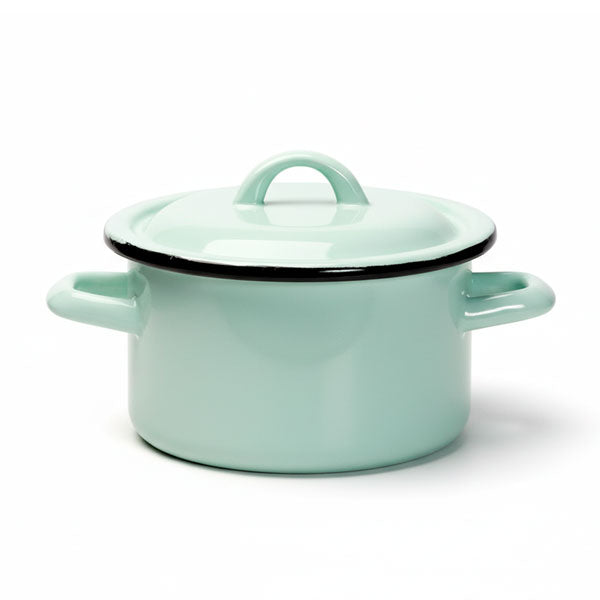 210456 סיר אמייל גבוה ירוק בהיר  DELICIOUS