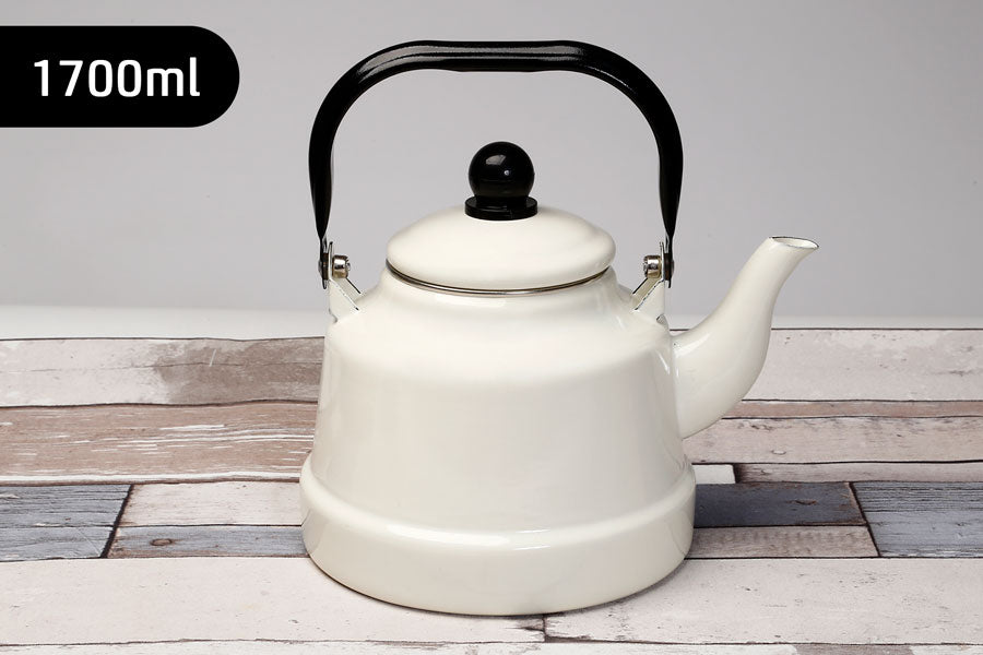 210478קומקום אמייל לבן DELICIOUS