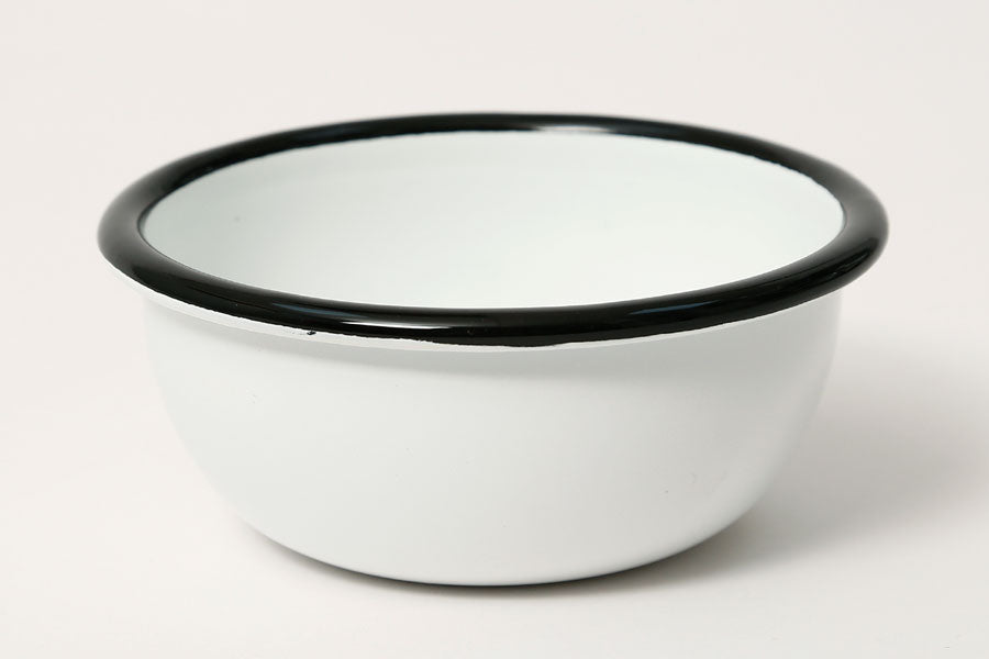 205343 קערית אמייל לבנה