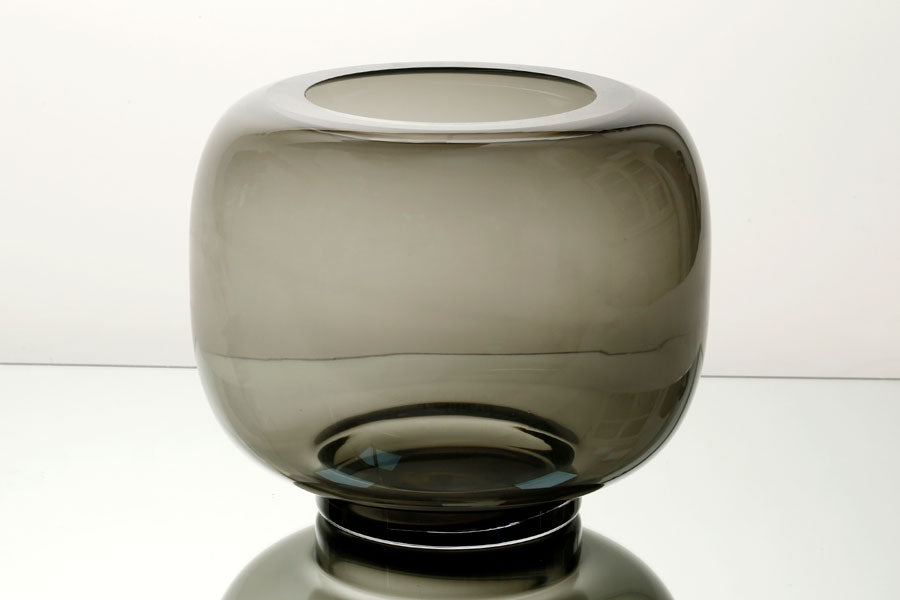 211315 אגרטל זכוכית LUXURY GLASS GRAY