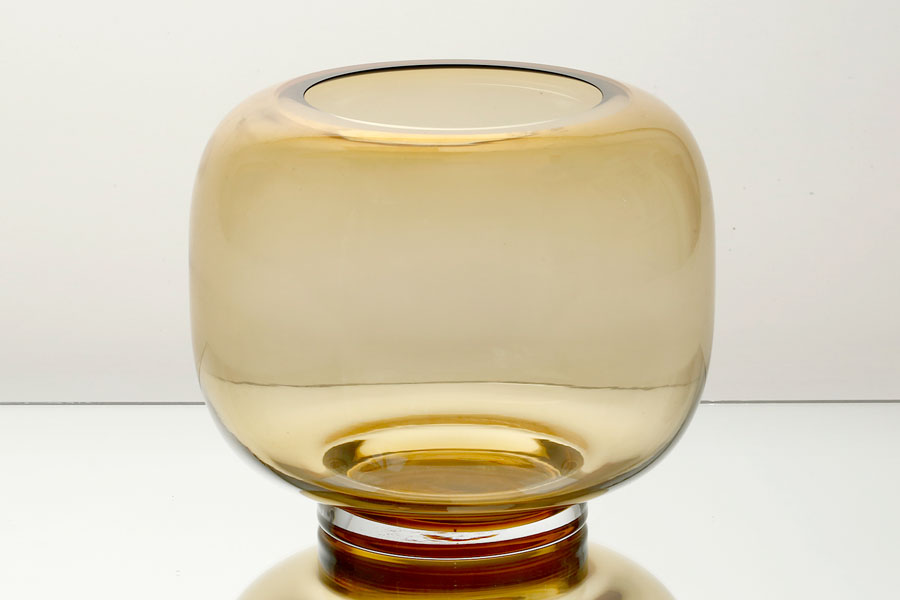 211316 אגרטל זכוכית LUXURY GLASS AMBAR