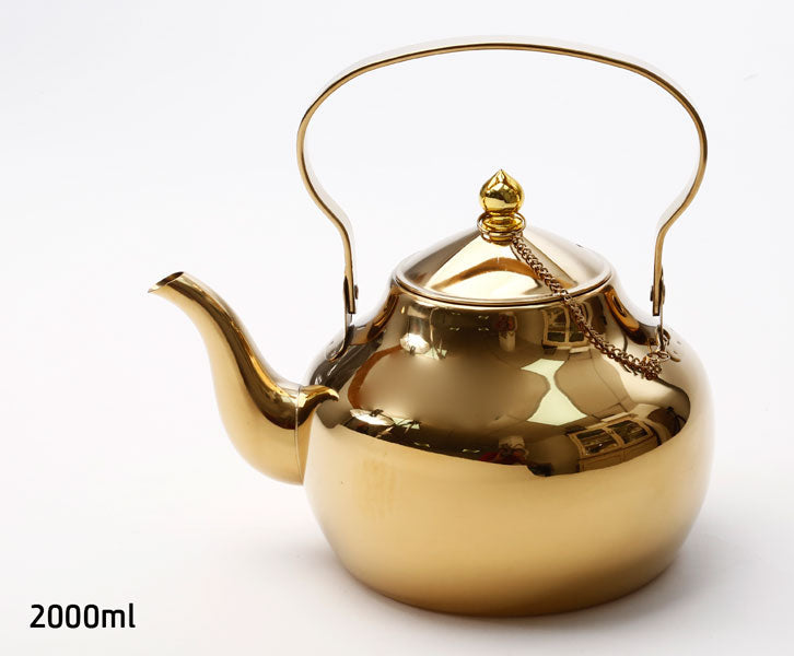 211741 קומקום נירוסטה זהב 