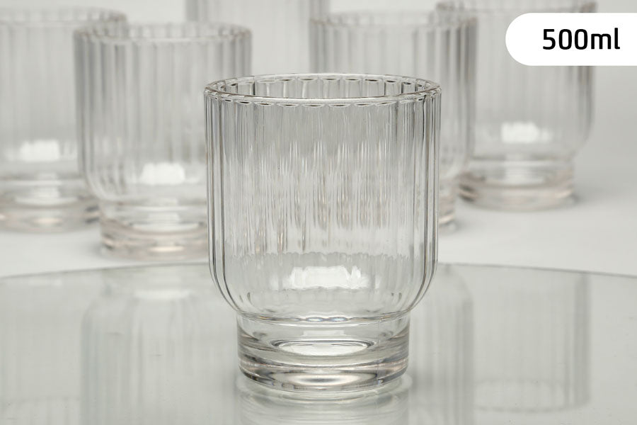 212631 - כוס שתיה אקריליק פולי קרבונט שקוף