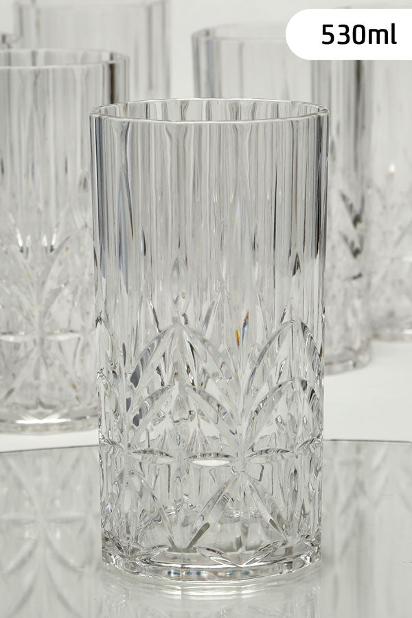 212643 - כוס שתיה גבוה אקריליק פולי קרבונט  שקוף