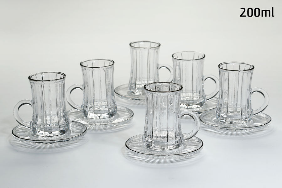 212784 סט 12 חלקים קפה / תה crystaline ansertitanium