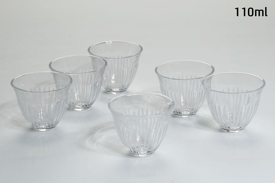 212793 סט 6 כוסות קפה / תה  crystaline toulip