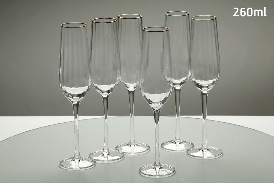 212888 סט 6 גביעי שמפניה columbia