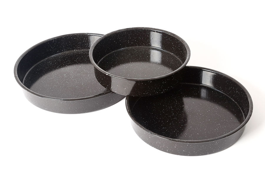 212926 - סט 3 תבניות עגולות אמייל