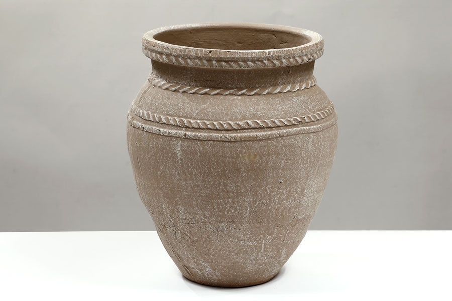 213444 כד / אגרטל אבן בז' פסים