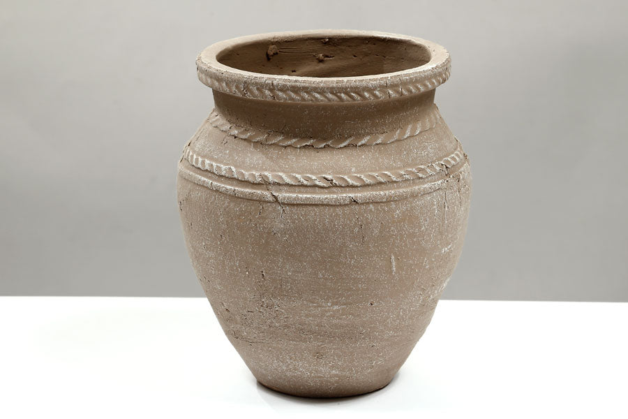 213446 כד / אגרטל אבן בז' פסים