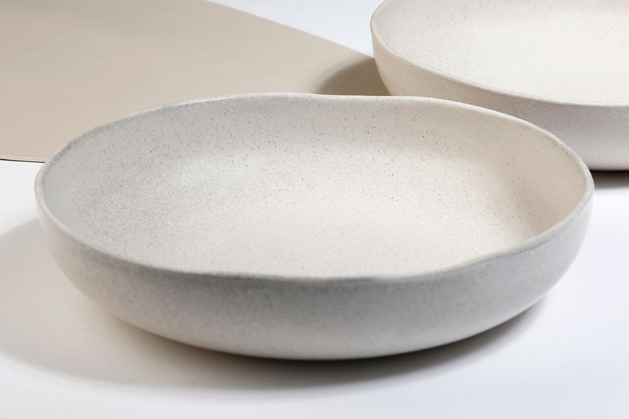 213562 קערה לסלט STONE WARE CREAM+DOP