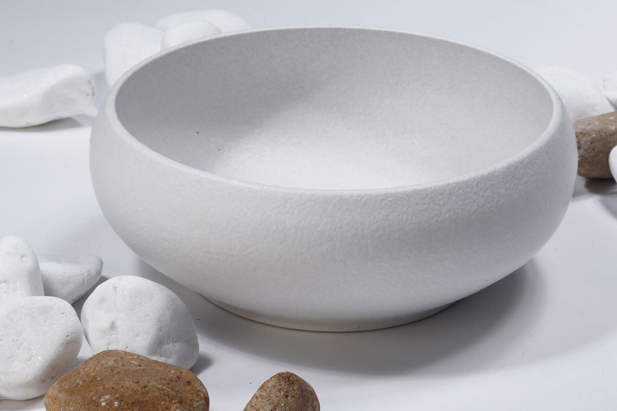 213667 קערה לסלט STONE WARE WHITE