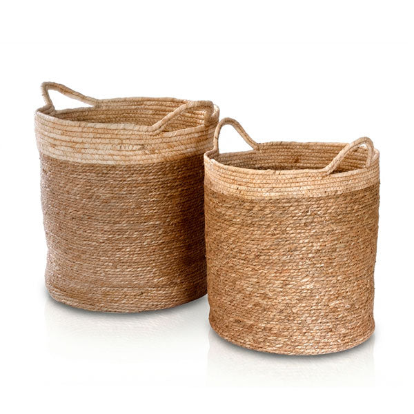 214024 סט זוג סלסלות חבל