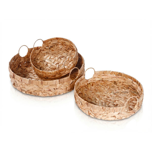 214038 סט 3 סלסלות עגולות