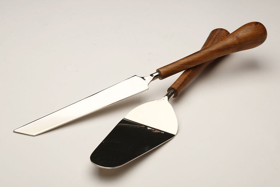 כף לעוגה+ סכין WOOD+NICKEL  214327