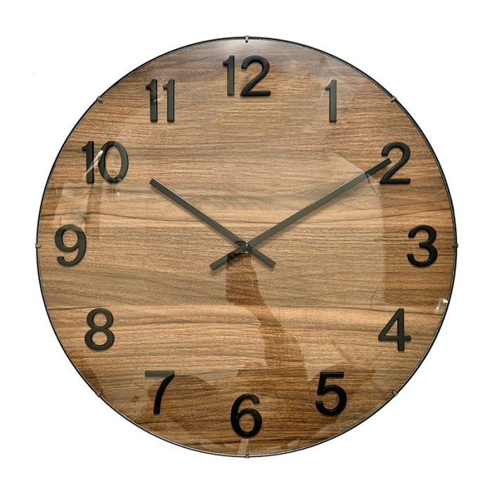 214499 - שעון דקורטיבי עץ מספרים