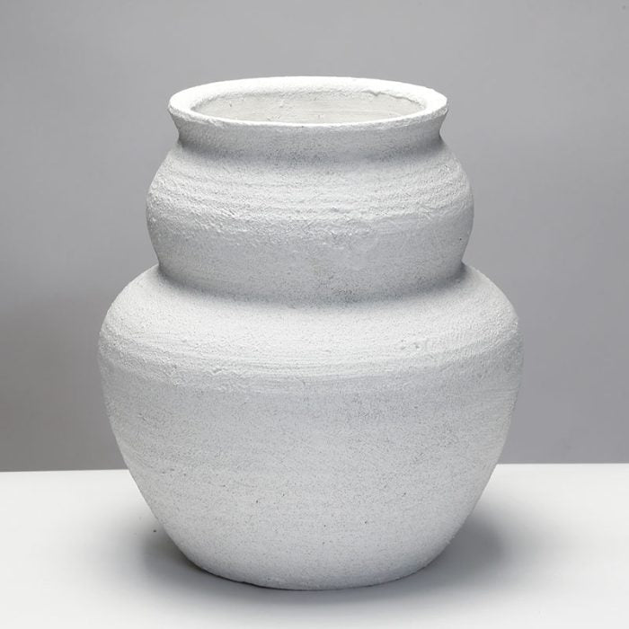 214568 -אגרטל וזה קרמיקה TROPHY WHITE