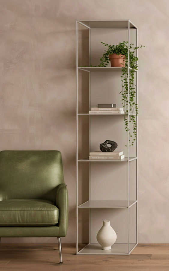 214722 ויטרינה מדפים פתוחה פרזול MOCHE