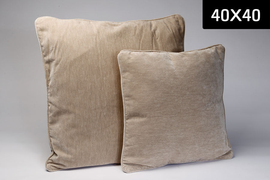 214746 כרית VELVET FABRIC KHAKI