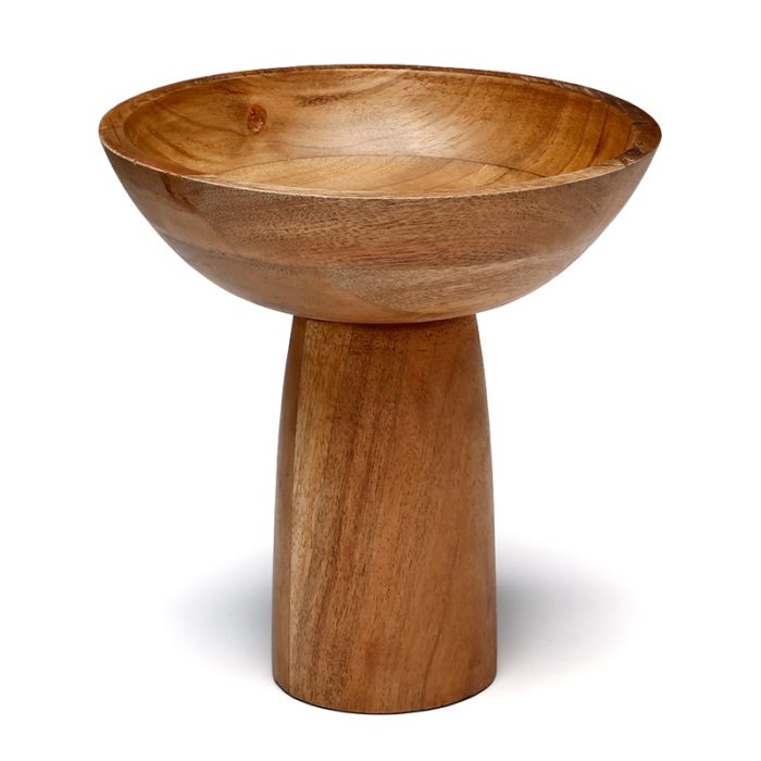 215212 - קערה על רגל ACACIA WOOD