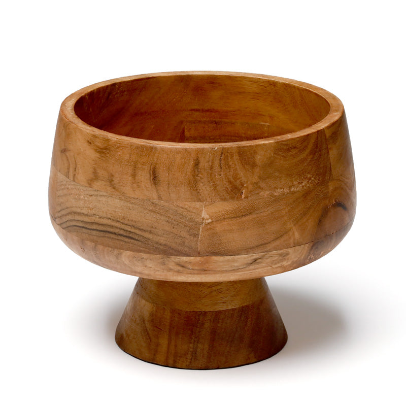 215215 -קערית עץ על רגל  ACACIA WOOD