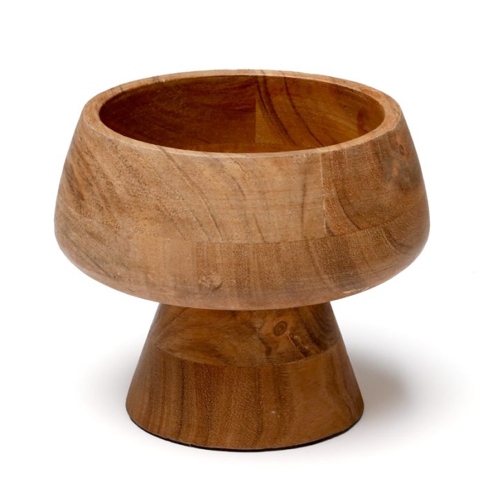 215217 - קערית עץ על רגל ACACIA WOOD