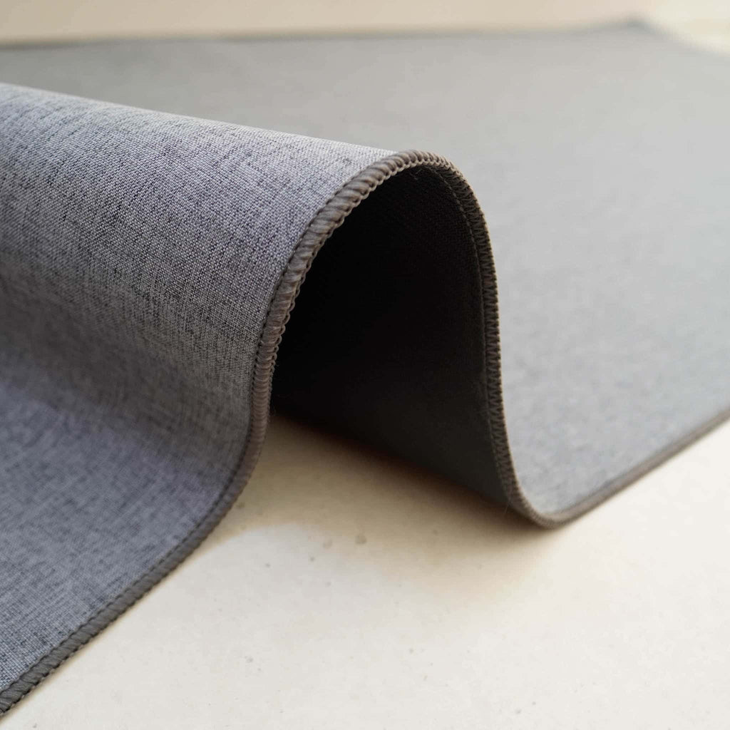 שטיח כביס עם בטנה גומי אפור כהה- אירוס