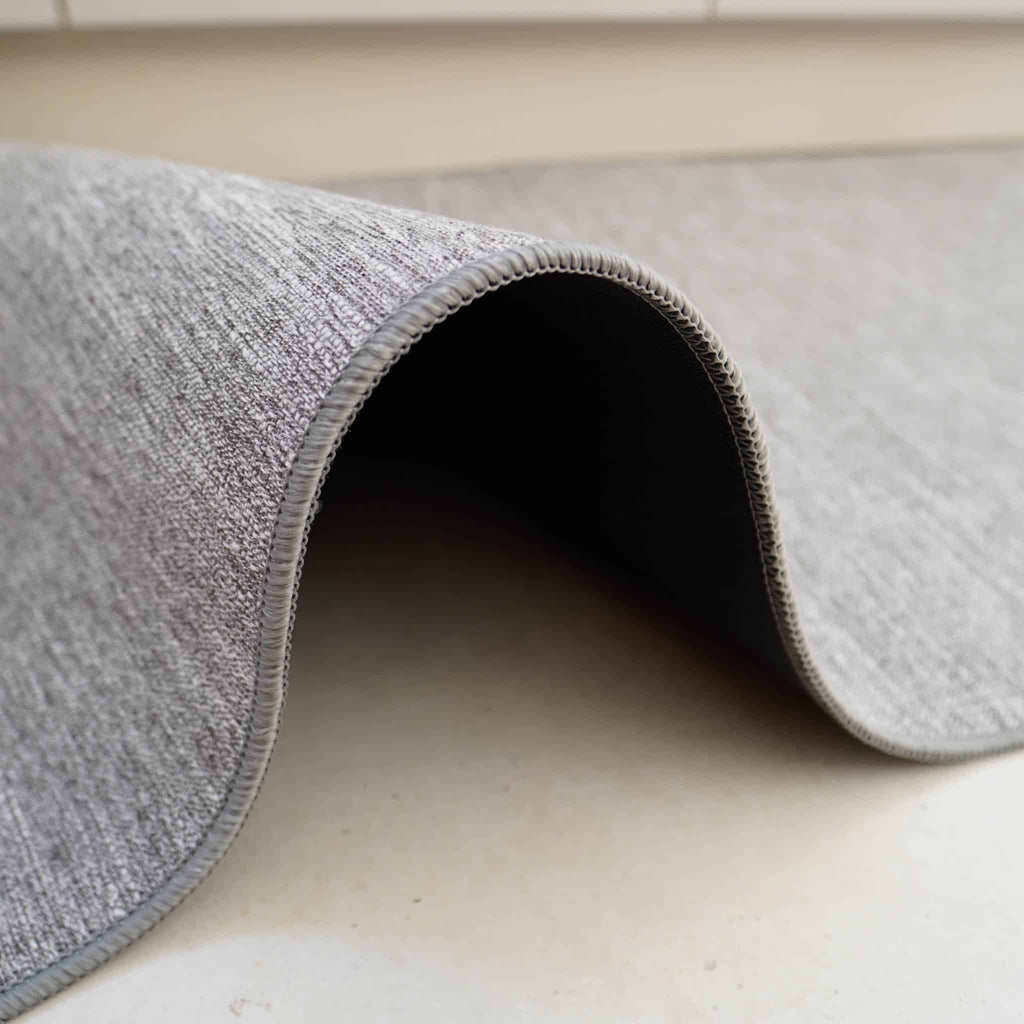 שטיח כביס עם בטנה גומי אפור – רביב