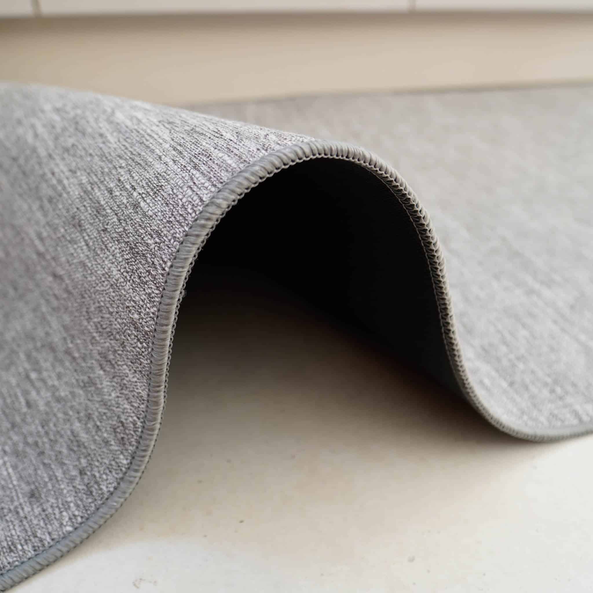 שטיח כביס עם בטנה גומי אפור – רביב