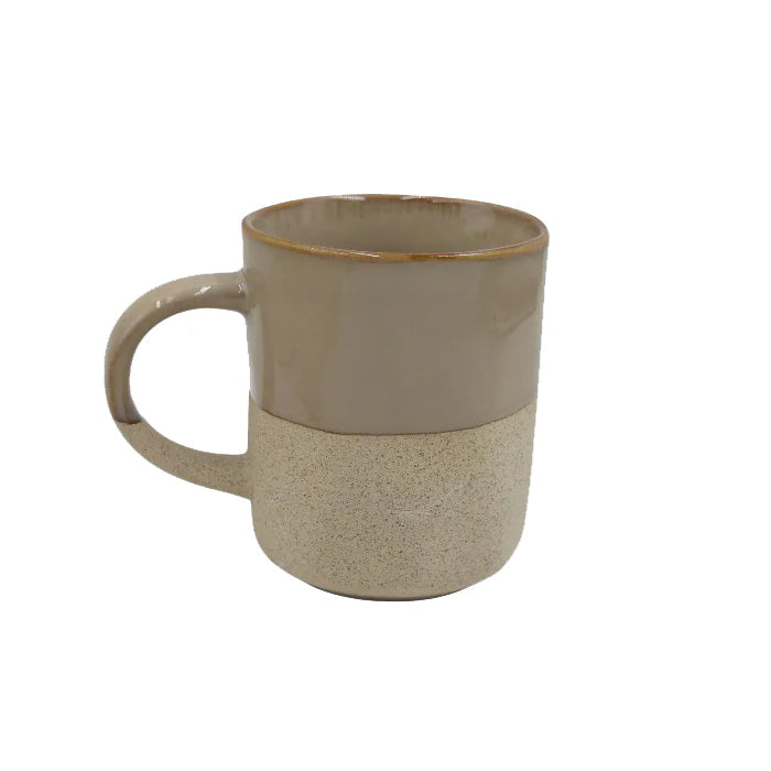 סט 4 ספל רטרו בז' 340 מ"ל