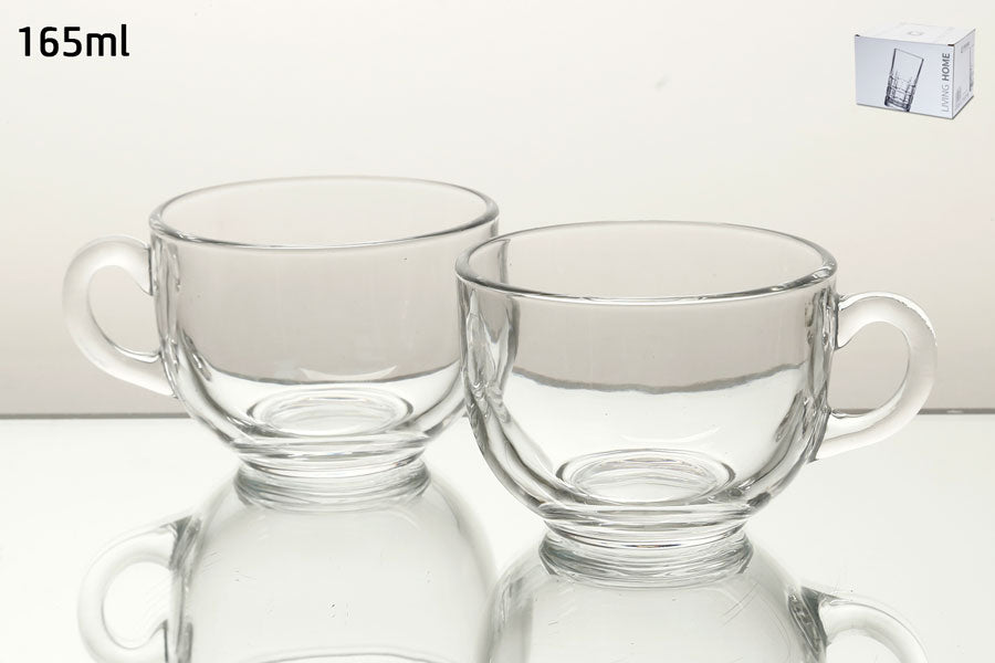 348408 סט 6 ספלי קפה / תה זכוכית