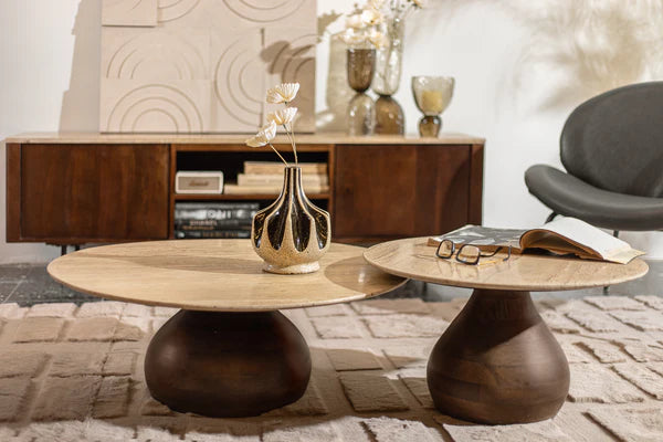 38616117083- שולחן קוזי טרוורטין M