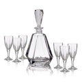 665409 סט דקנטר בקבוק 450 מ"ל + 6 גביעים 170 מ"ל Bromelias בוהמיה קריסטל