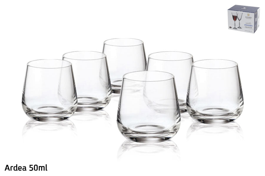 981165 - סט 6 כוסות ליקר  Ardea קריסטל בוהמיה