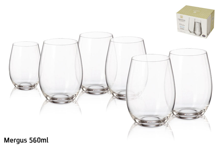994813 - סט 6 כוסות שתייה MERGUS בוהמיה קריסטל