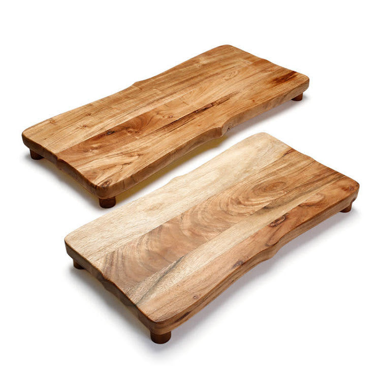 בוצר - פלטה עץ + רגלים להגשה