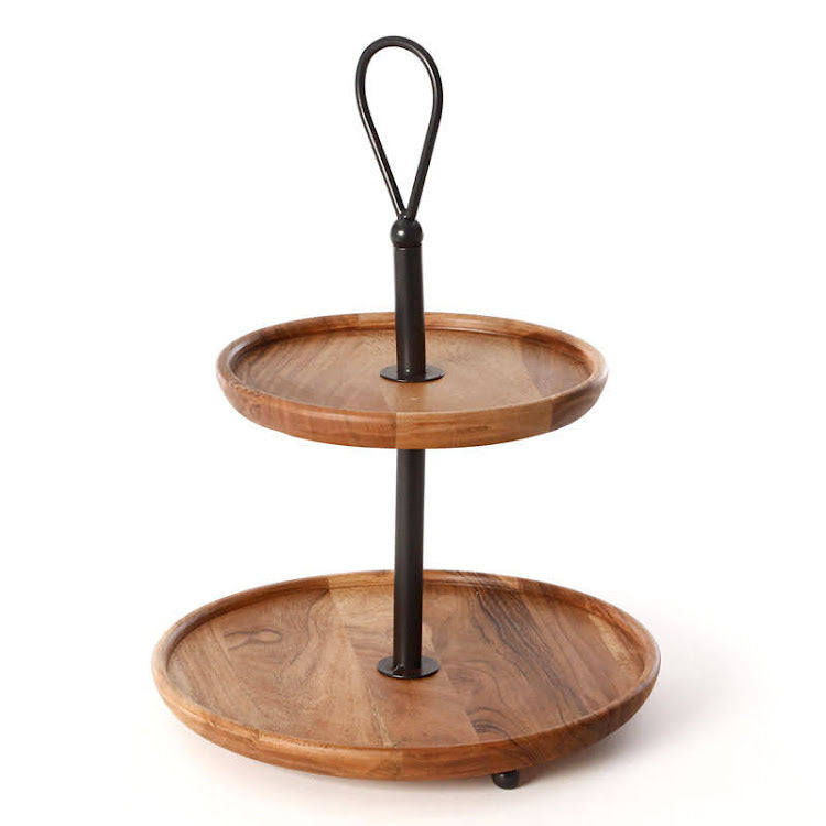 מעמד עץ 2 קומות