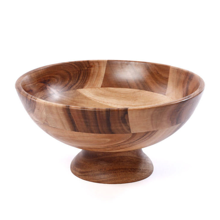 קערה עץ על רגל