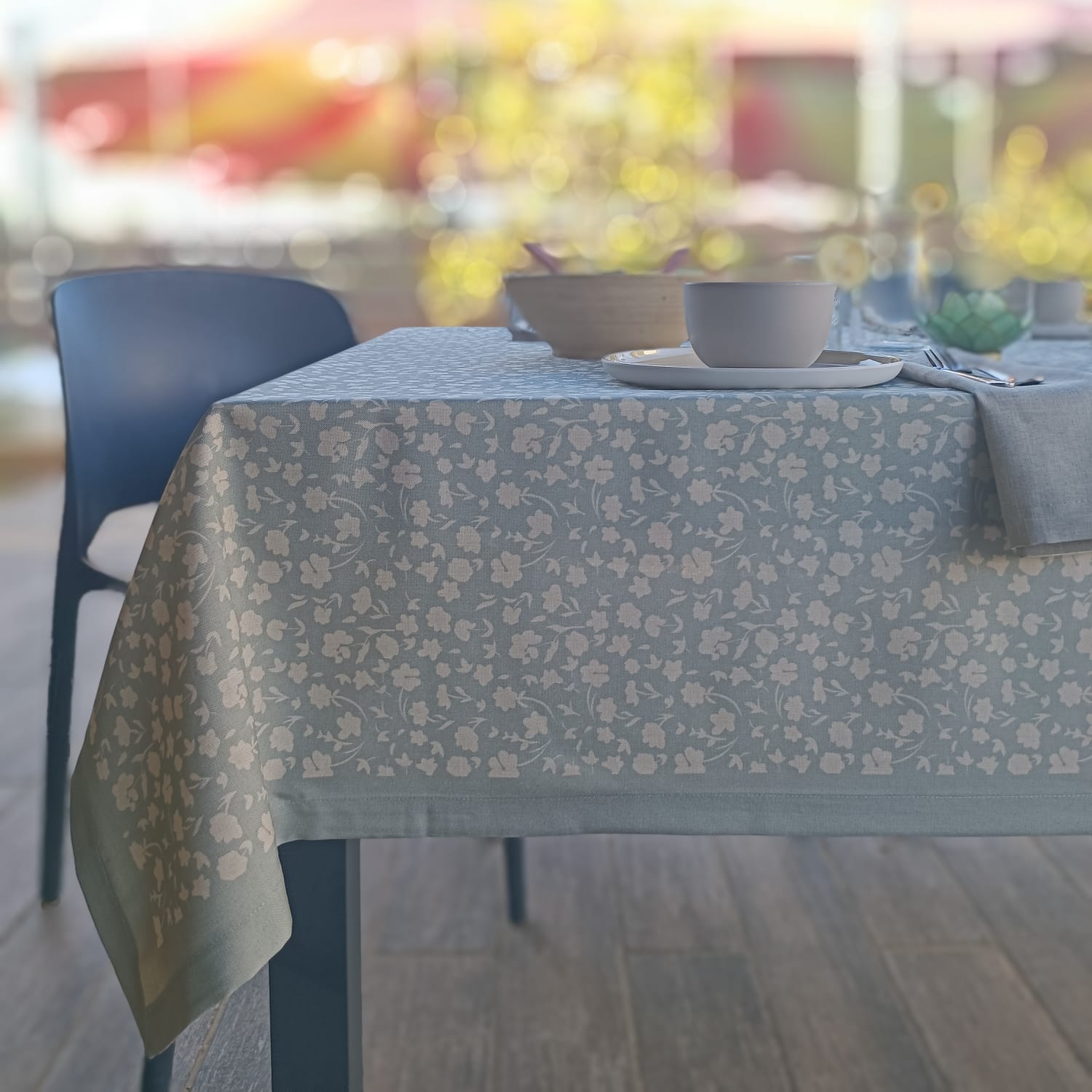 מפה לשולחן קיסוס תכלת